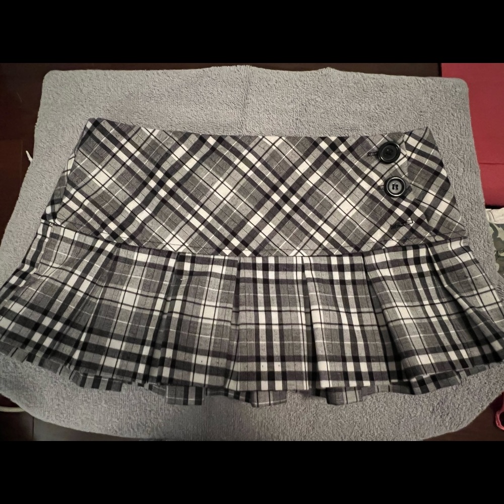 Plaid Mini Skirt